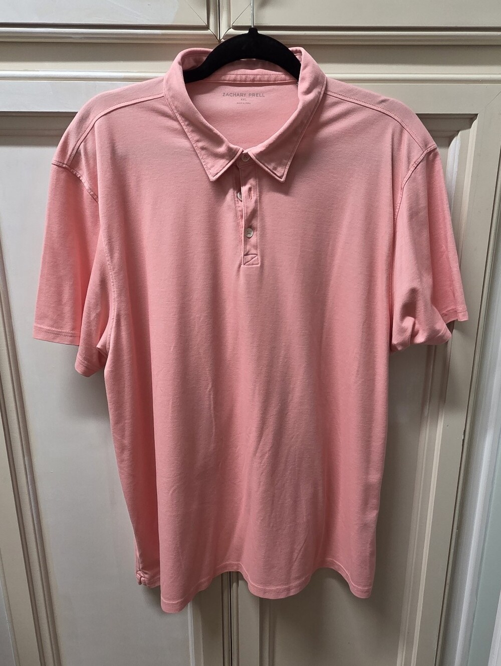 Zachary Prell Pink Short-Sleeve Mens Polo Size XXL